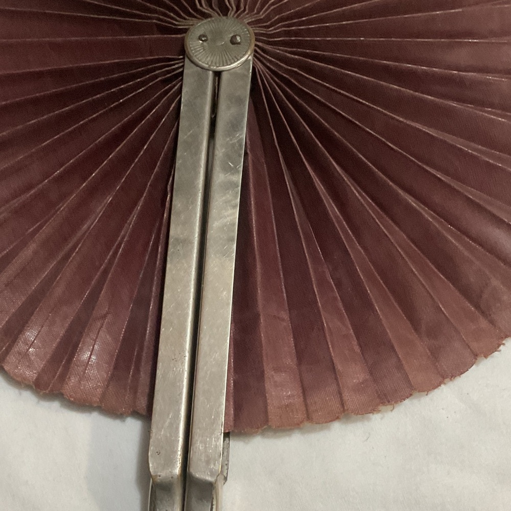 Vintage 19th Century Victorian Cockade fan,used for mourning. - Picture 6 of 12